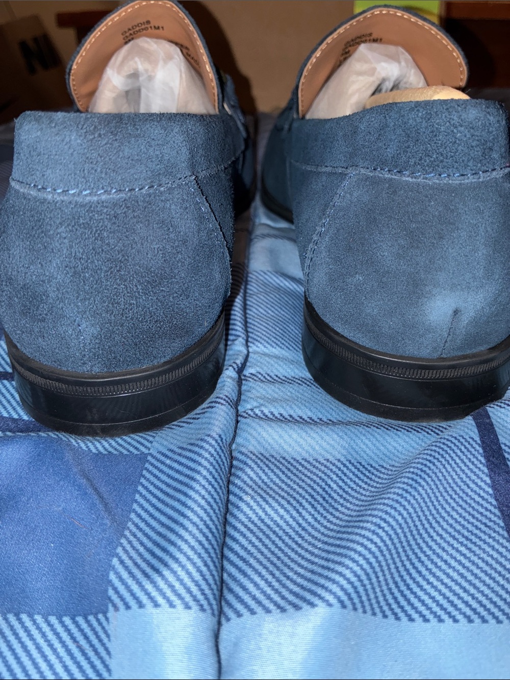 NEW Steve Madden Gaddis men’s shoes size 8 navy - Picture 14 of 14